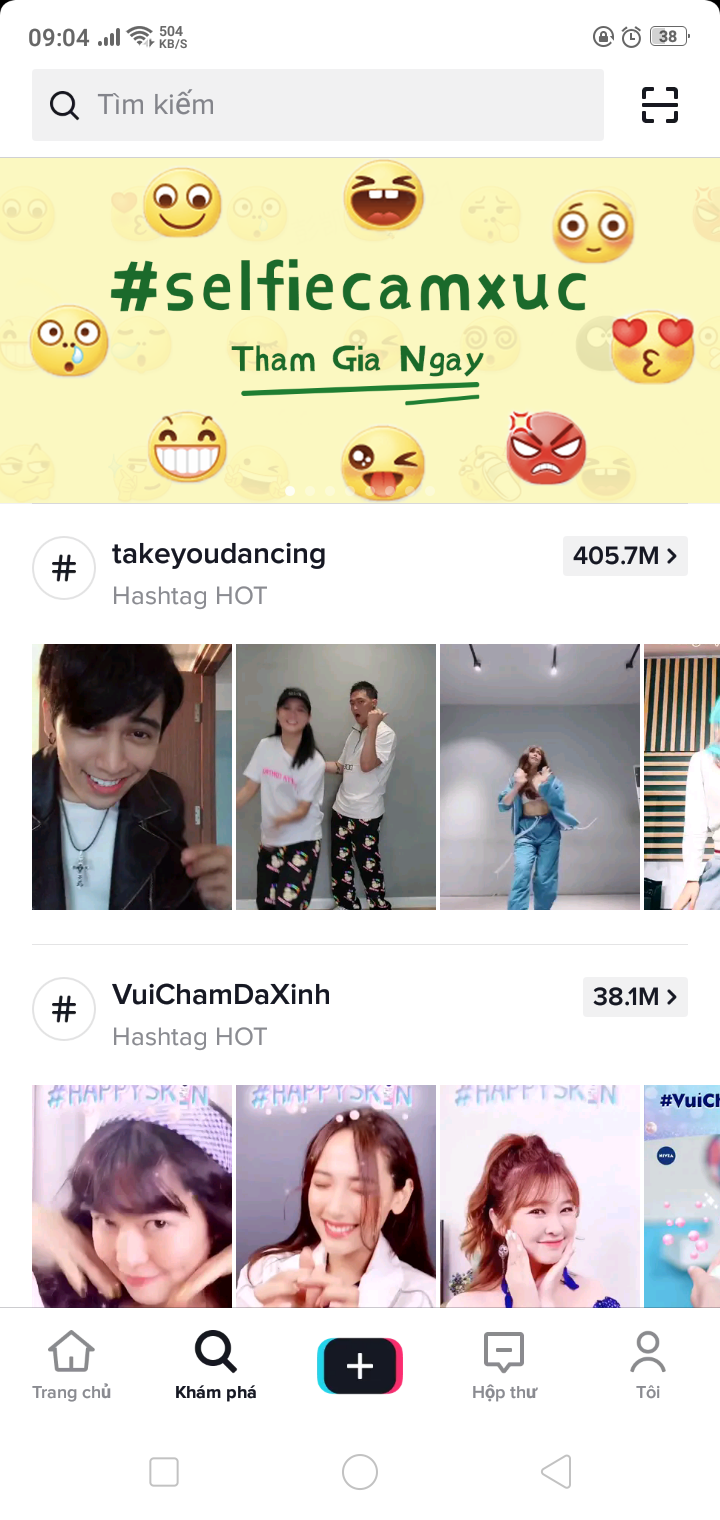 khám phá trên tiktok 