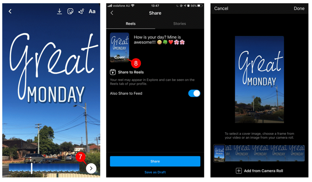 Cách chia sẻ cuộn phim