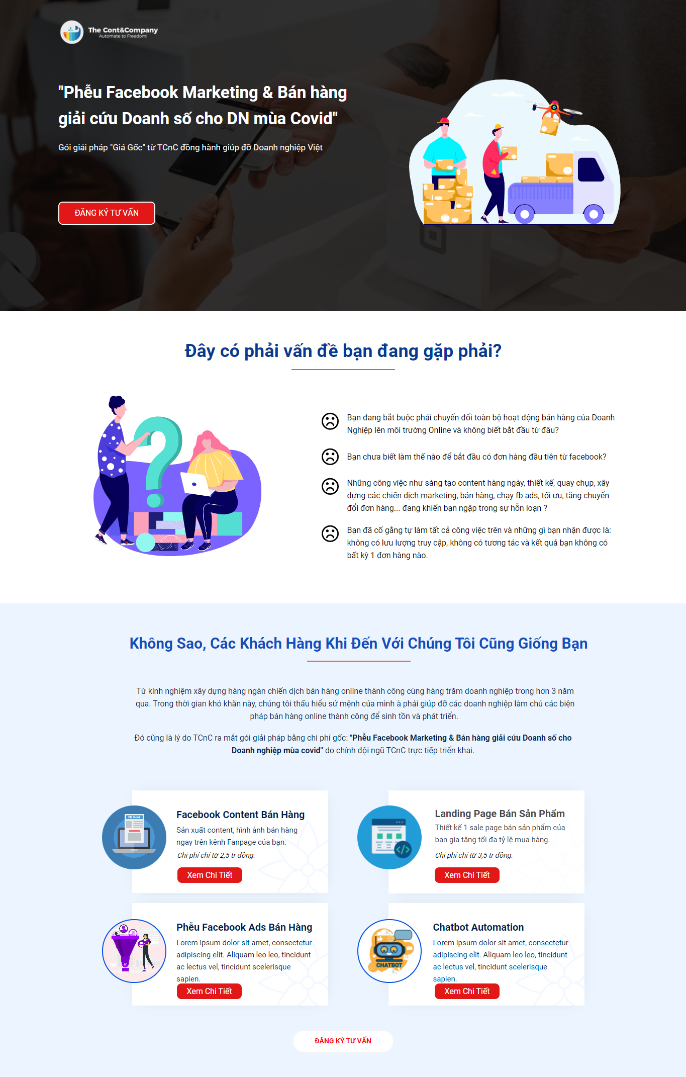 landing page chuyển đổi cao