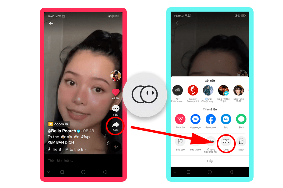 tính năng vượt trội duet