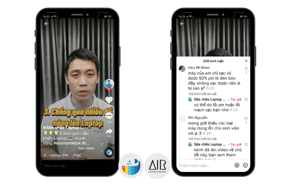 dấu tích xanh trên tiktok