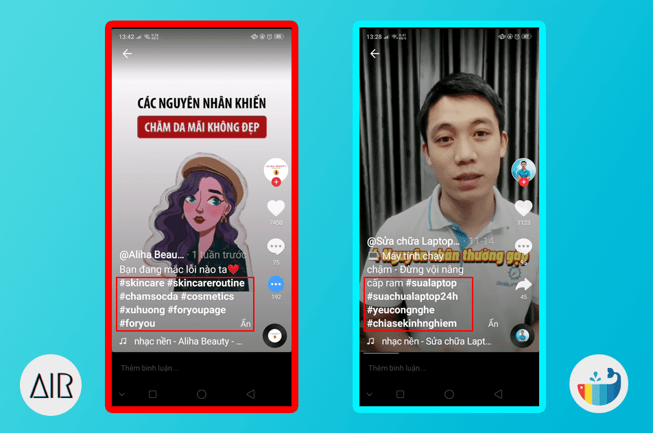 hướng dẫ sử dụng hashtags