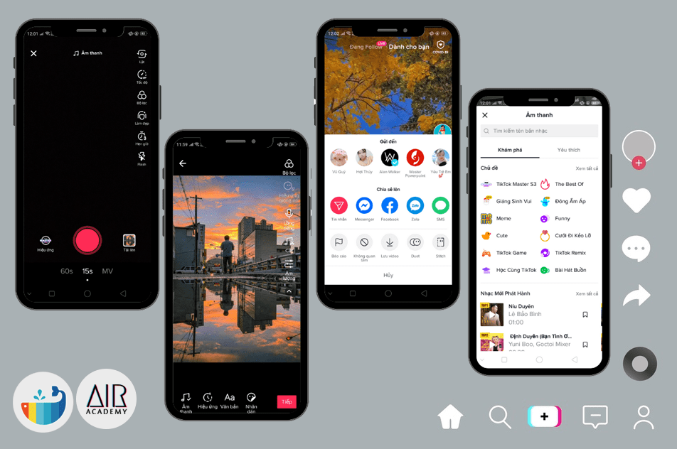 TikTok và Instagram
