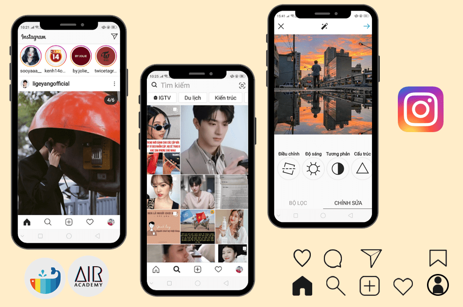 TikTok và Instagram